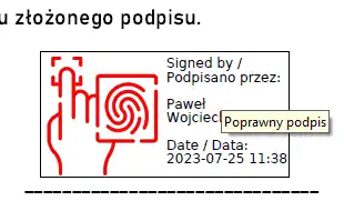 Poprawnie złożony, graficzny kwalifikowany podpis elektroczniny - Ustal.pl